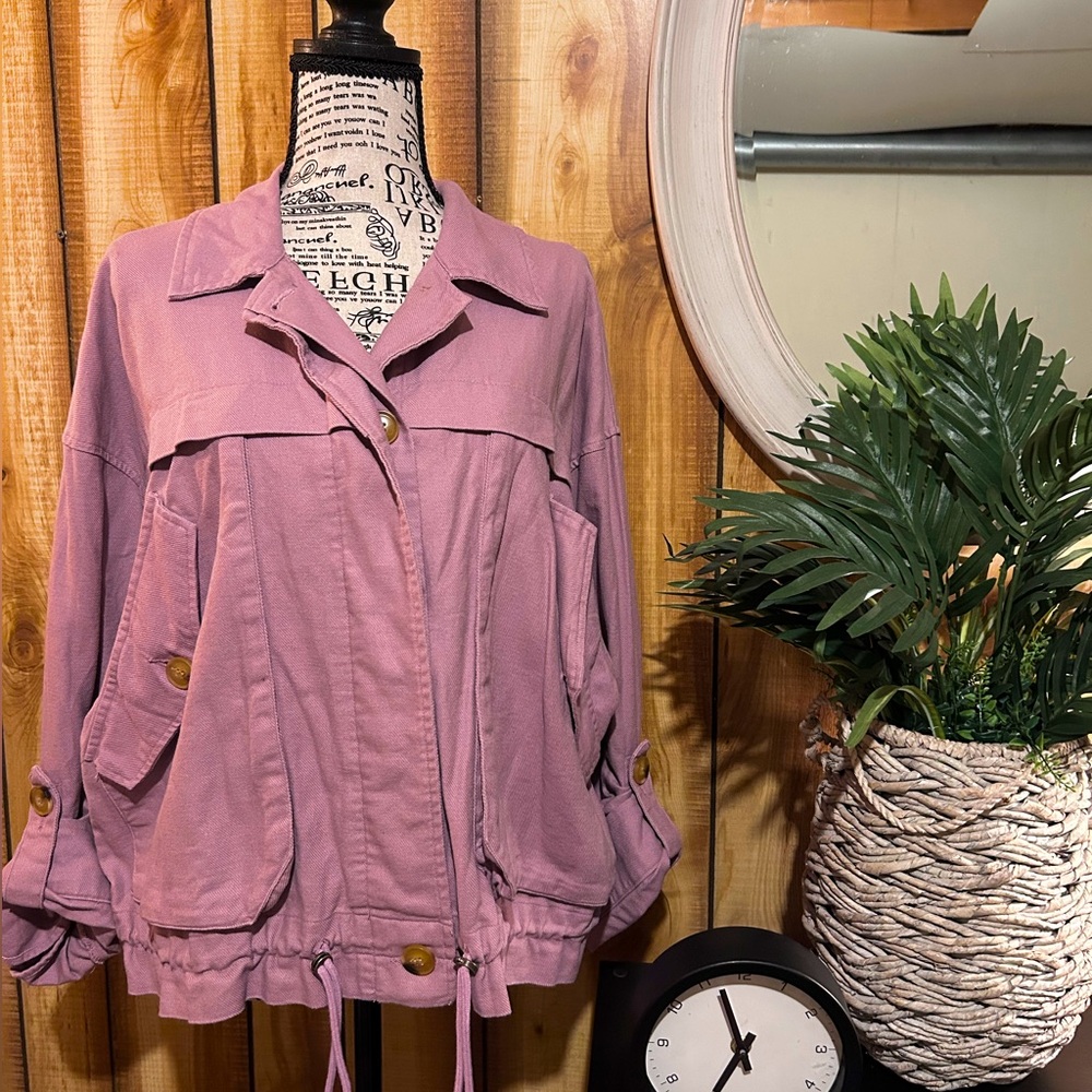 Lilac Bomber Jacket